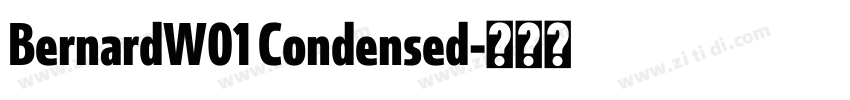 BernardW01 Condensed字体转换